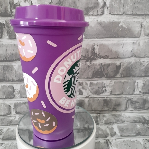 Donut Worry Be Happy SB Reusable Hot Cup - Picture 6 of 6